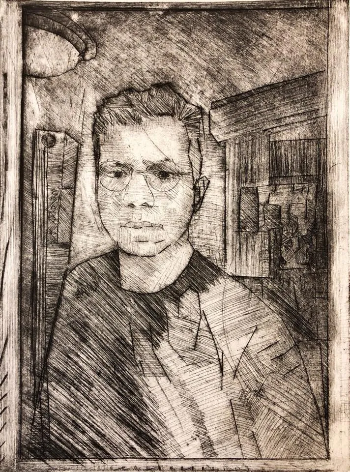 Intaglio drypoint prints, drypoint intaglio print (4)