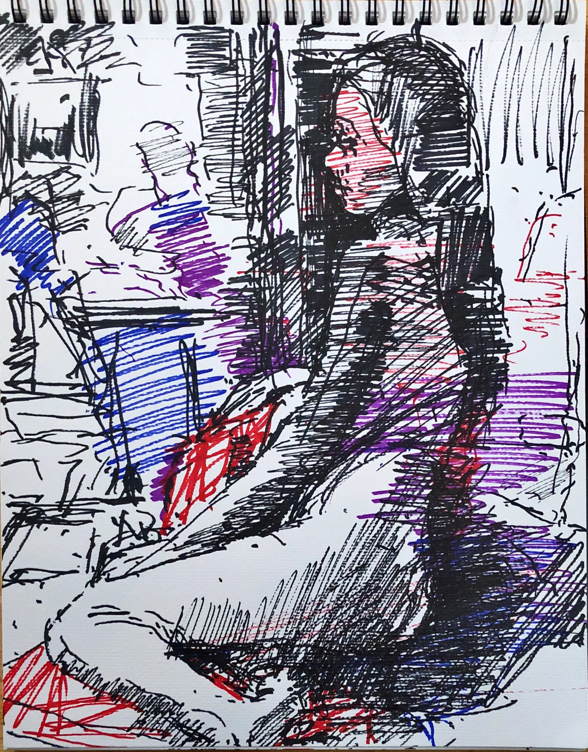 Marker Drawings, marker on paper (2)