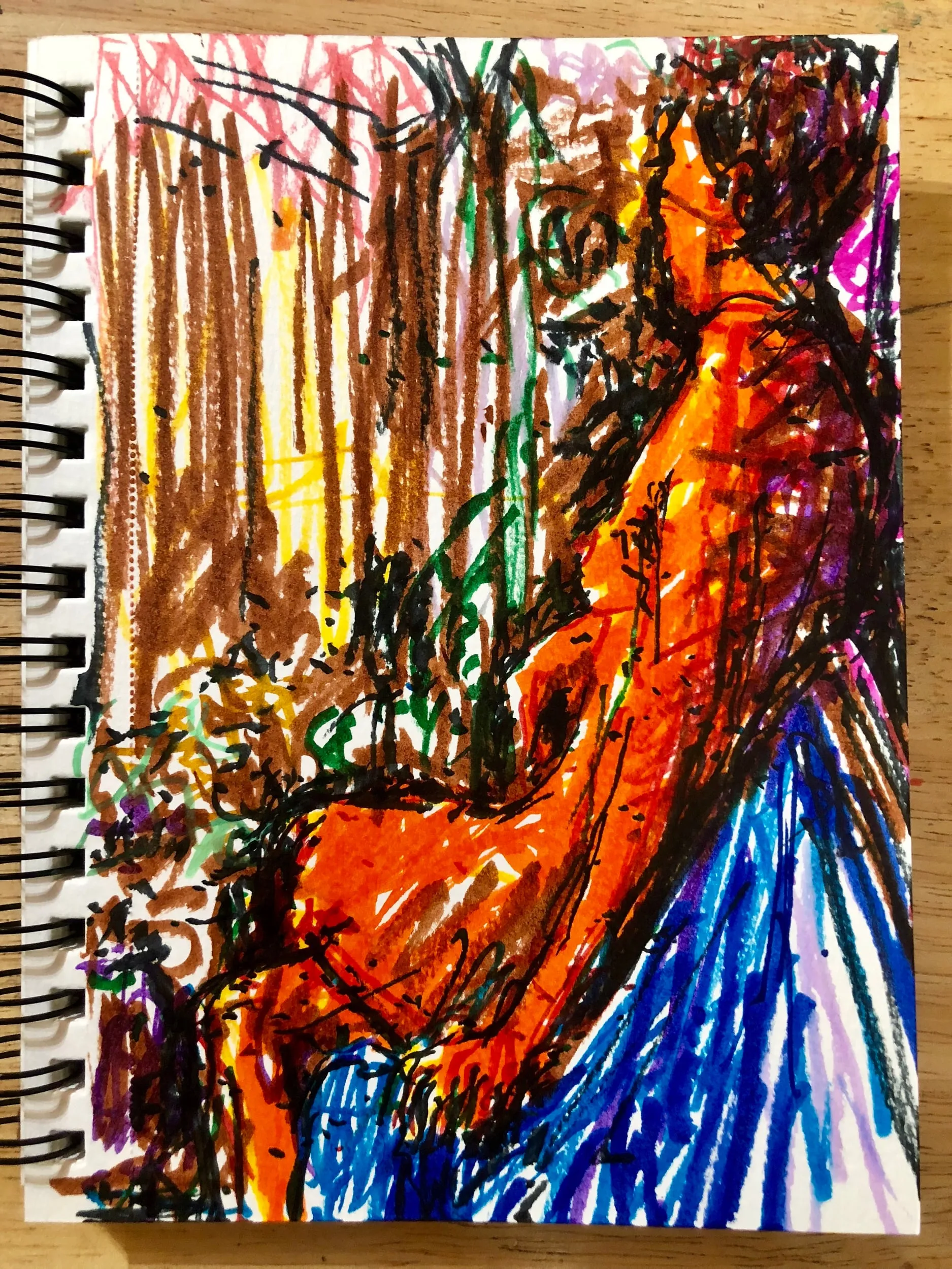 Marker Drawings, marker on paper (6)