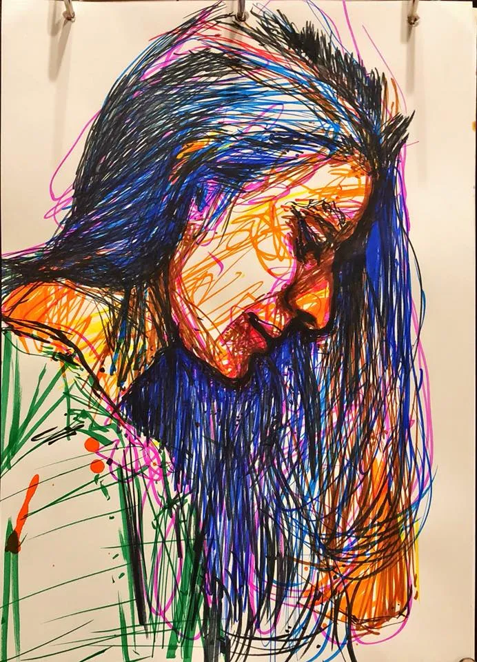 Marker Drawings, marker on paper (7)