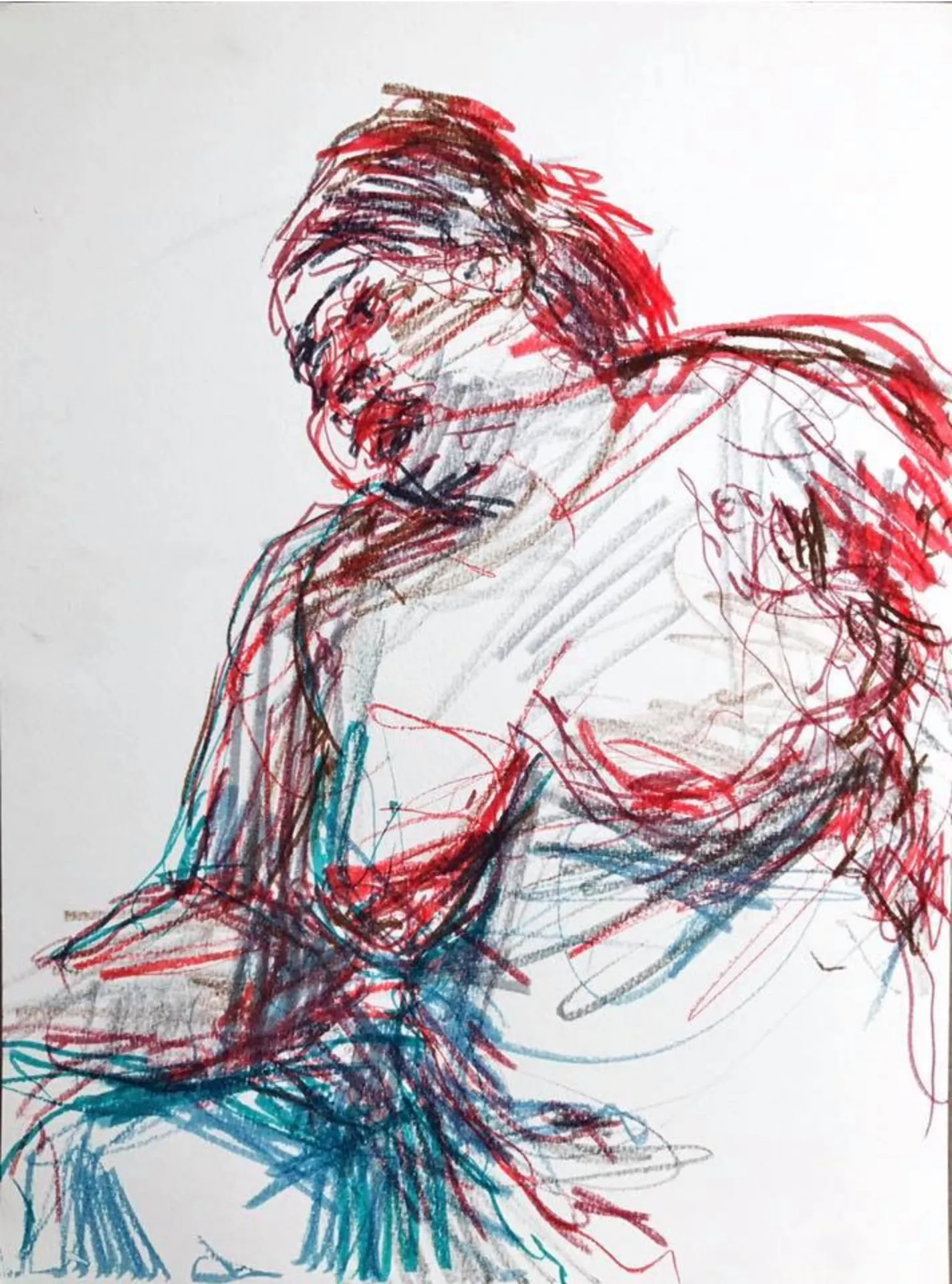 Model, marker on paper